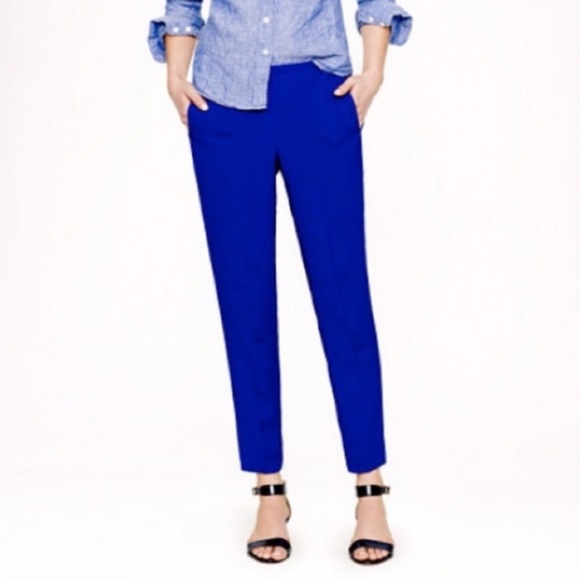 J. Crew Pants - J Crew Drapey Pant Trousers Blue Size 2 Pockets